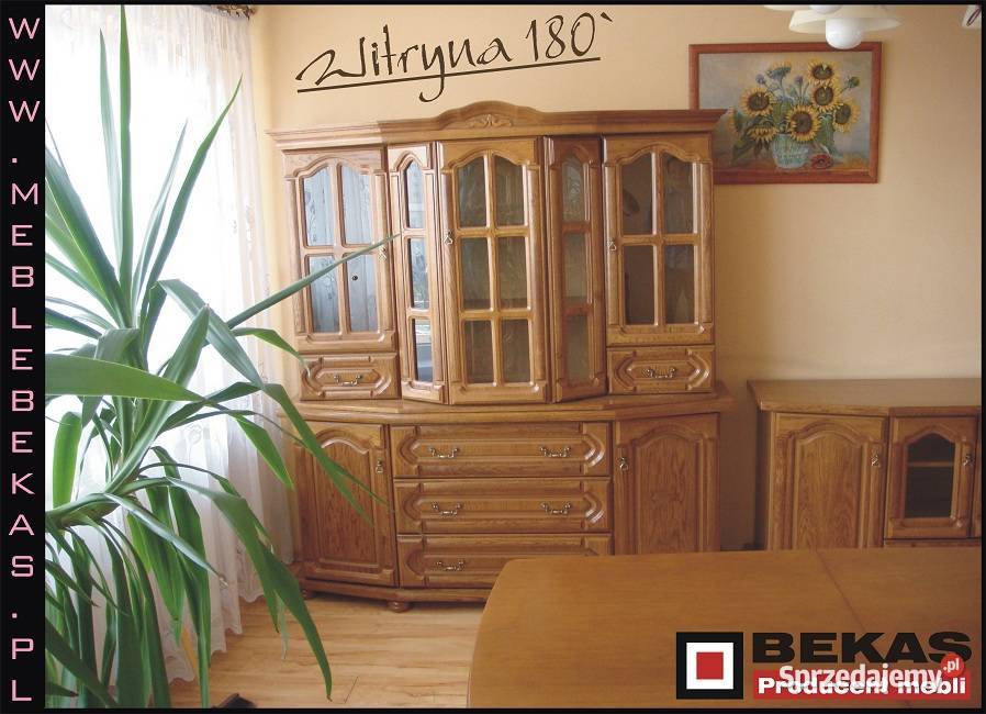 Komplet Mebli do Salonu Kredens180 i Witrynka Zambrów sprzedam