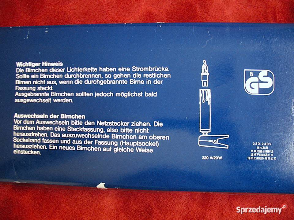 Lampki choinkowe na choinkę sprawne 20 sztuk Pozostałe mazowieckie