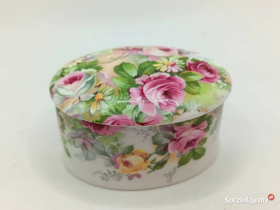 Puzderko szkatułka na drobiazgi róże England lubelskie Zamość