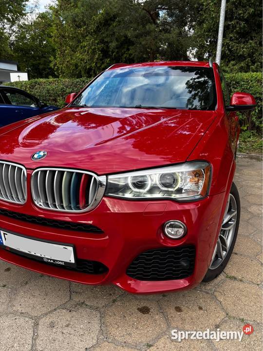 BMW X3 28i xDrive czerwony Łódź