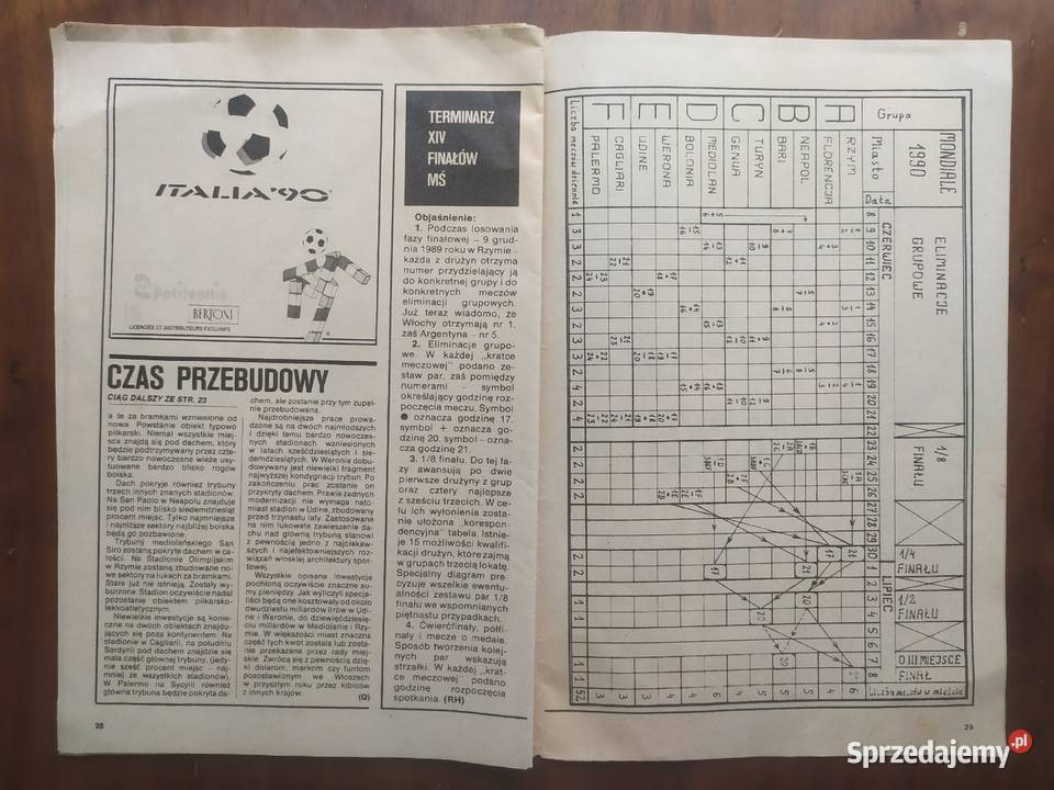 Skarb kibica ITALIA 90 Łódź
