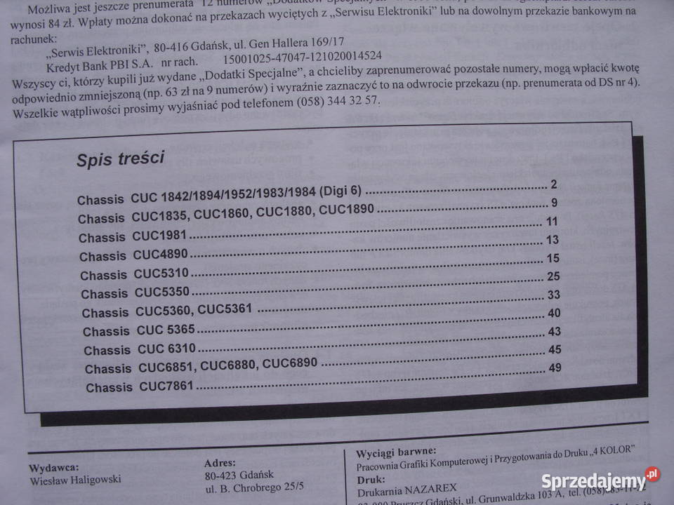 SERWIS ELEKTRONIKIDODATEK SPECJALNY 1245 Wołów sprzedam