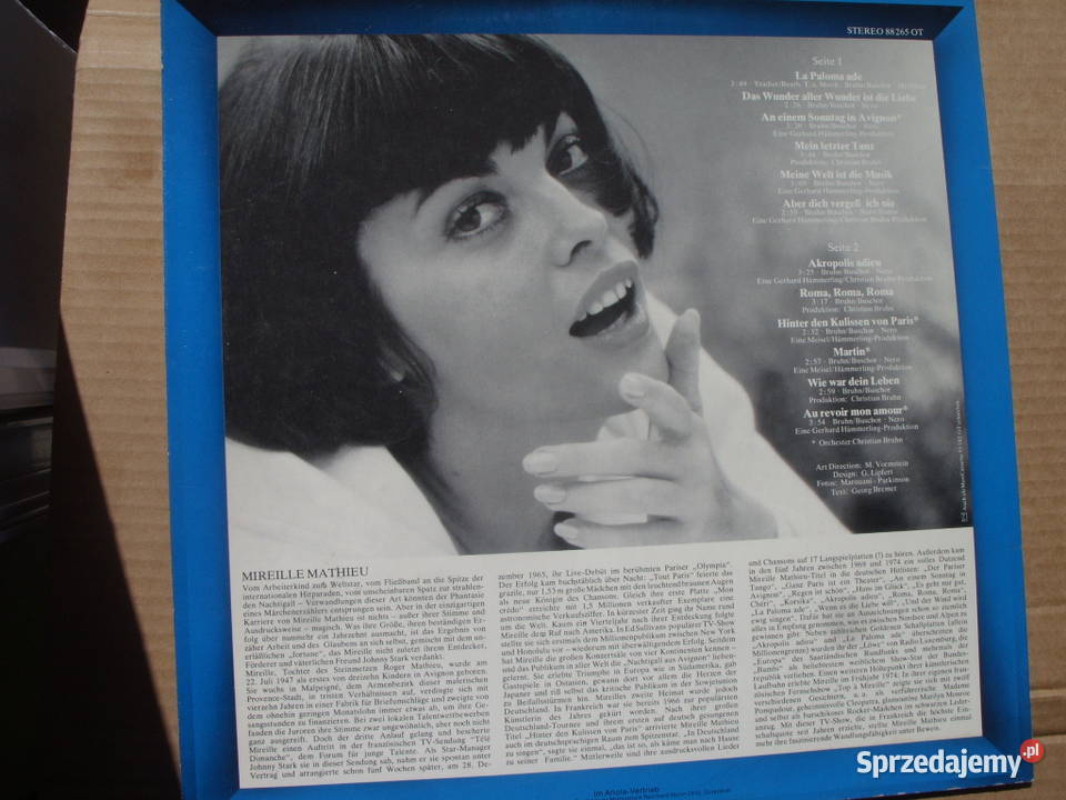 Winyl LP MIREILE MATHIEULA PALOME ADE ARIOLA pop Wołów