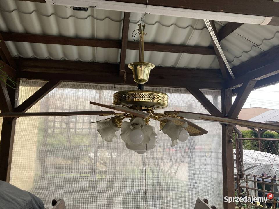 Żyrandol z funkcją wentylatora Wrocław sprzedam