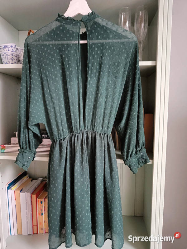 Sukienkakombinezon Zara butelkowa zieleń r XS Spódnice i sukienki Moda i Styl Oborniki