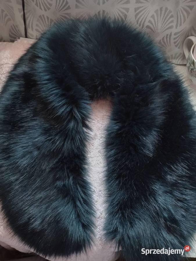 Wytworna duża FUTRZANA ETOLA szal futerko JEDWAB małopolskie Kraków sprzedam