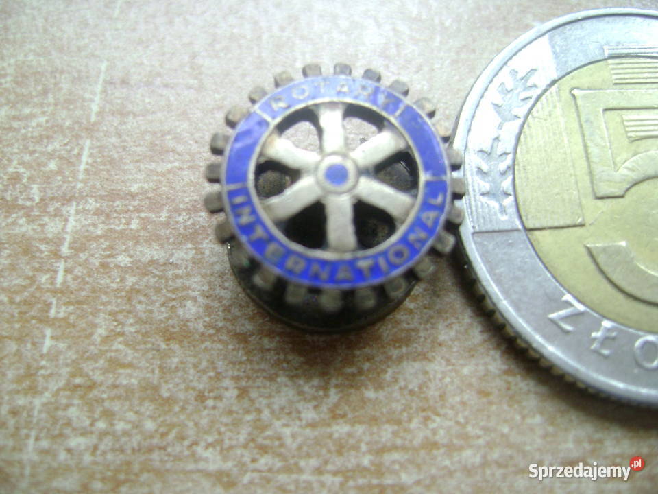 Starocie z PRL Odznaka brytyjska Rotary sprzedam