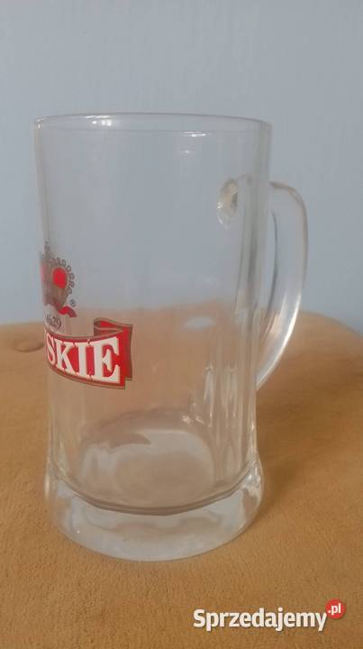 Kufel do piwa grube szkło tyskiego 05L świętokrzyskie Czarzyzna sprzedam
