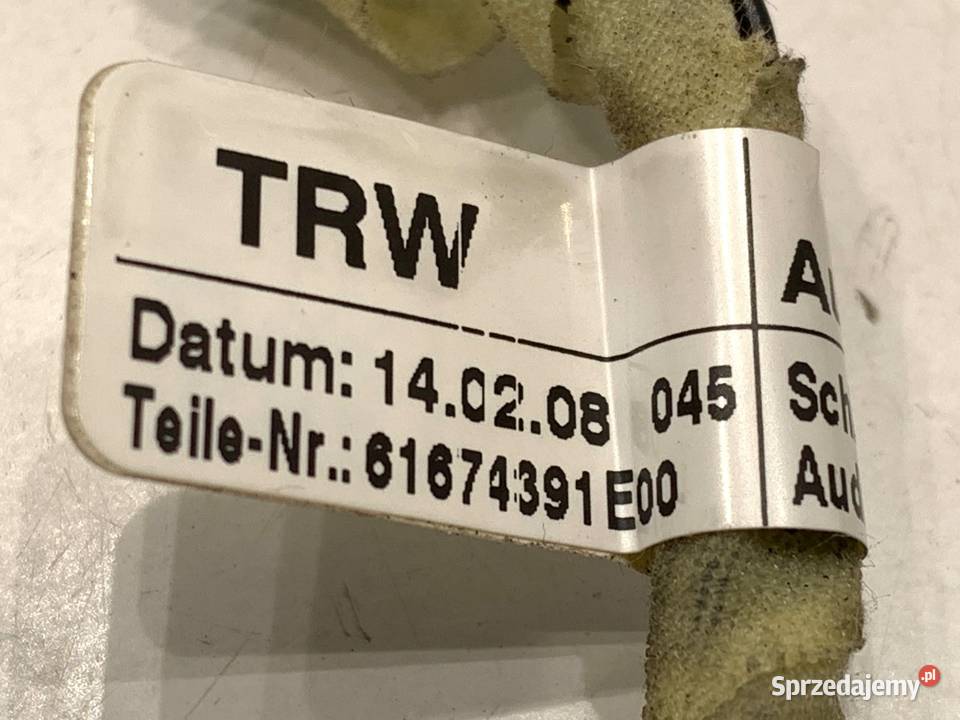 WIĄZKA PODUSZKI AIRBAG AUDI A6 C6 osobowe sprzedam