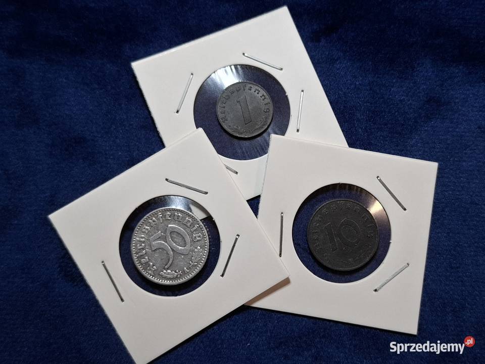 3 x monety III Rzesza 11050 Reichspfennig ŁADNE Wejherowo