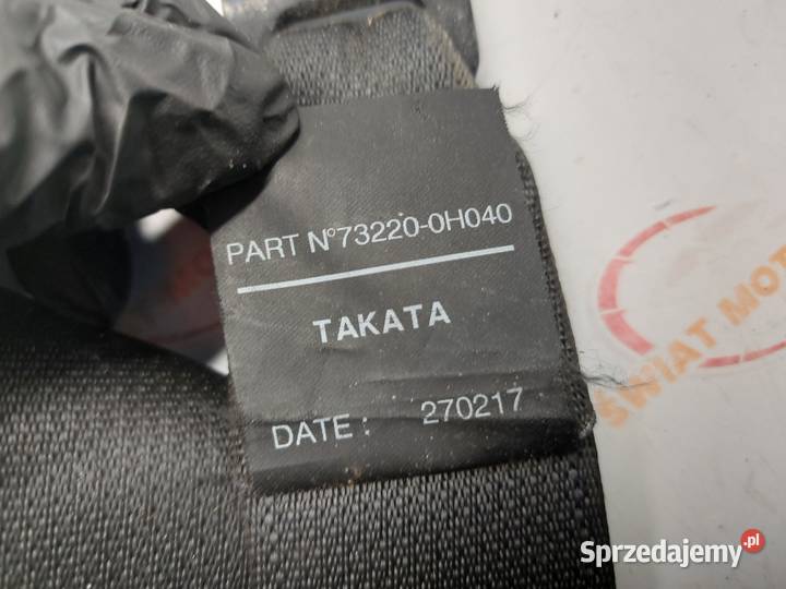 PEUGEOT 108 17r pas bezpieczeństwa lewy przód sprzedam
