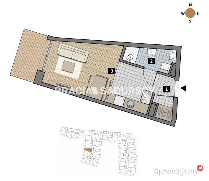 Mieszkanie 39m2 Kraków Czyżewskiego