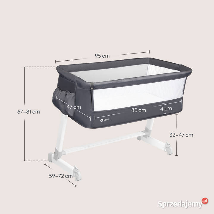 ŁÓŻECZKO DOSTAWNE TURYSTYCZNE materac moskitiera Baranowo