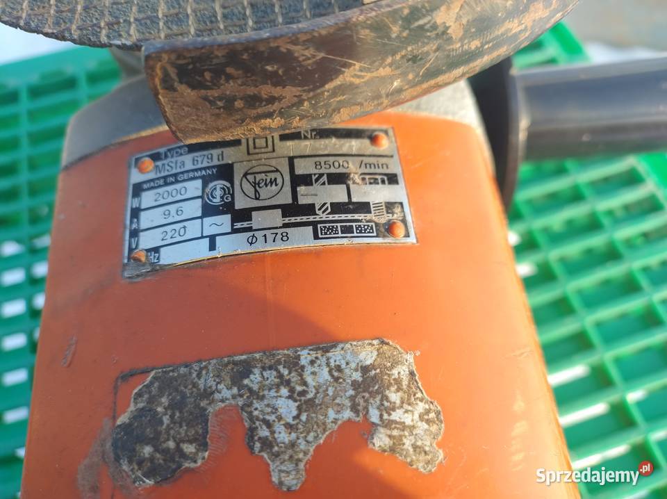 Szlifierka kątowa Fein 2000w180mm Chałupki