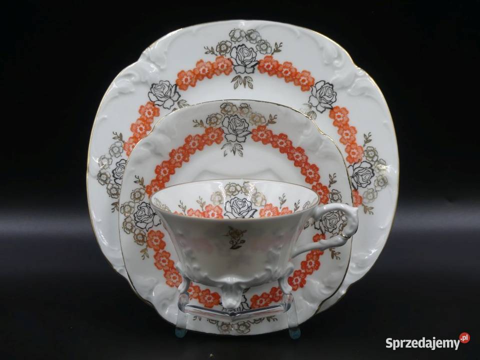 Urokliwe trio Tułowice Tillowitz na nóżkach 1928 Poznań