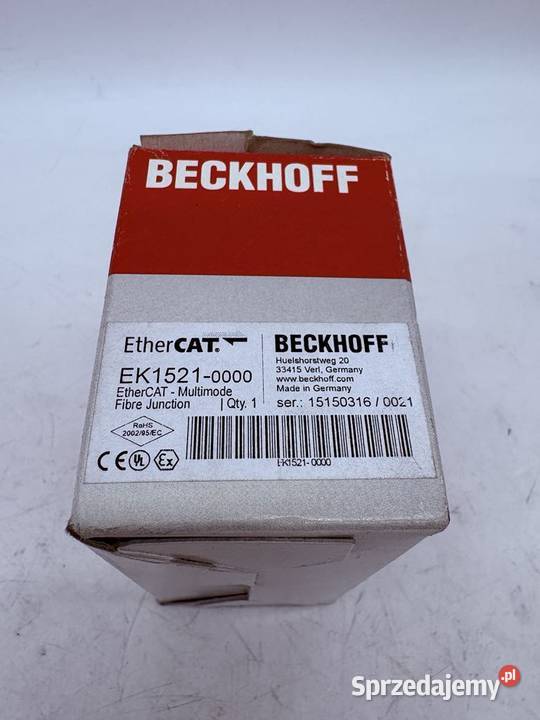 Beckhoff EK1521 EtherCAT Coupler Pozostałe Warszawa