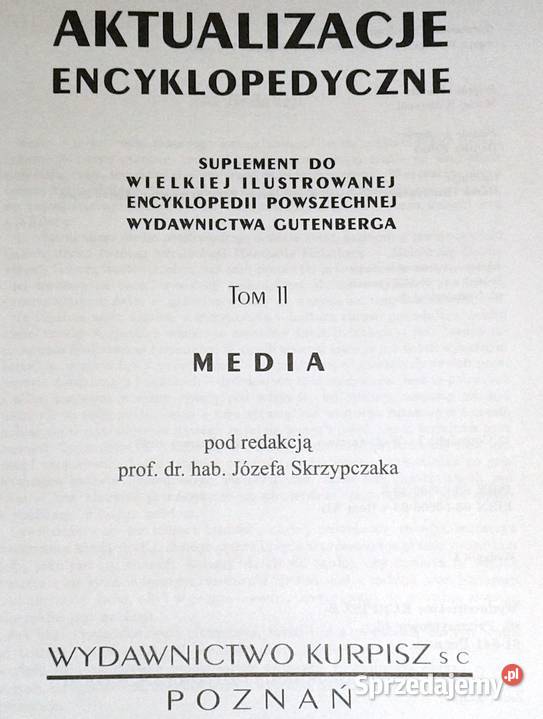 Aktualizacje Encyklopedyczne Media Tom 11 J twarda Chełm