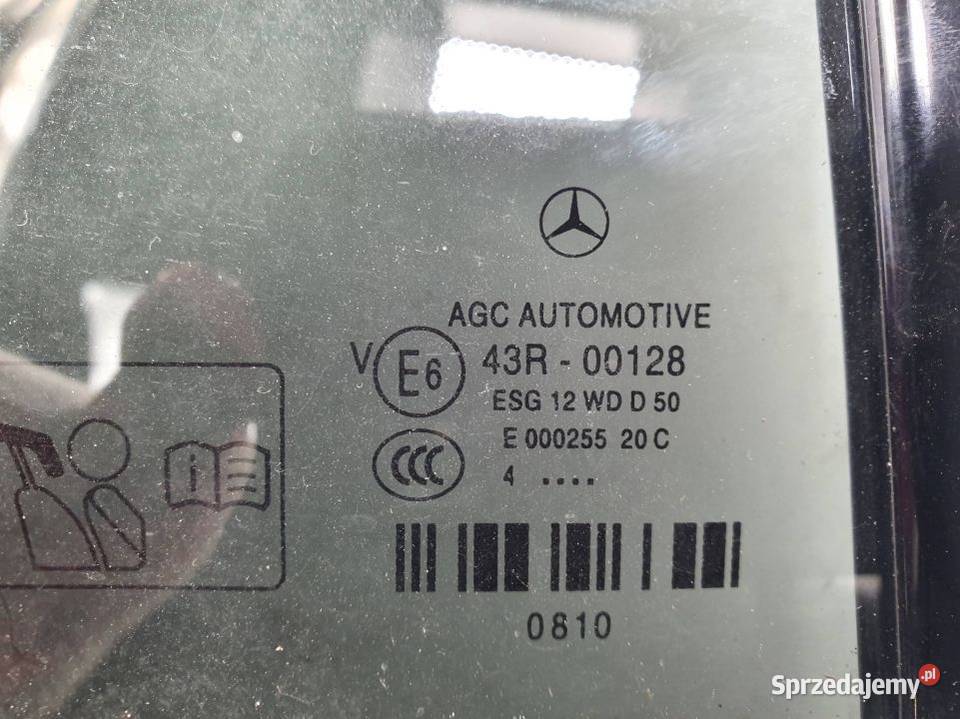 SZYBA PRAWY TYŁ MERCEDES CLS 400 W218 kujawsko-pomorskie Lipno
