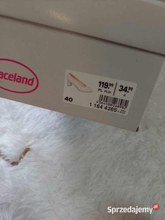 40 Kremowe czółenka biznesowe w pudełku NOWE Kraków