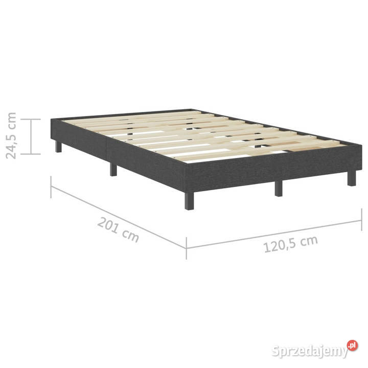 Łóżko kontynentalne szare tapicerowane 120x200 mazowieckie Warszawa sprzedam