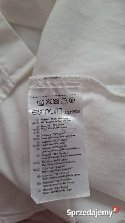Biała koszula damska Esmara z falbankami rozmiar Rozmiar 42(XL) Olsztyn sprzedam