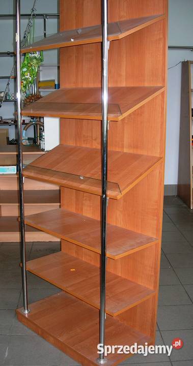 Regał sklepowy wysoki 6 półek płyta okleina łódzkie Bełchatów