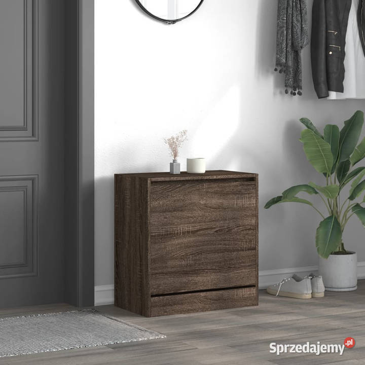 Szafka na buty brązowy dąb 60x34x635 WM839944 Warszawa