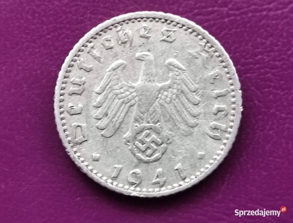 Moneta NiemcyTrzecia Rzesza 50 reichsfenigów sprzedam