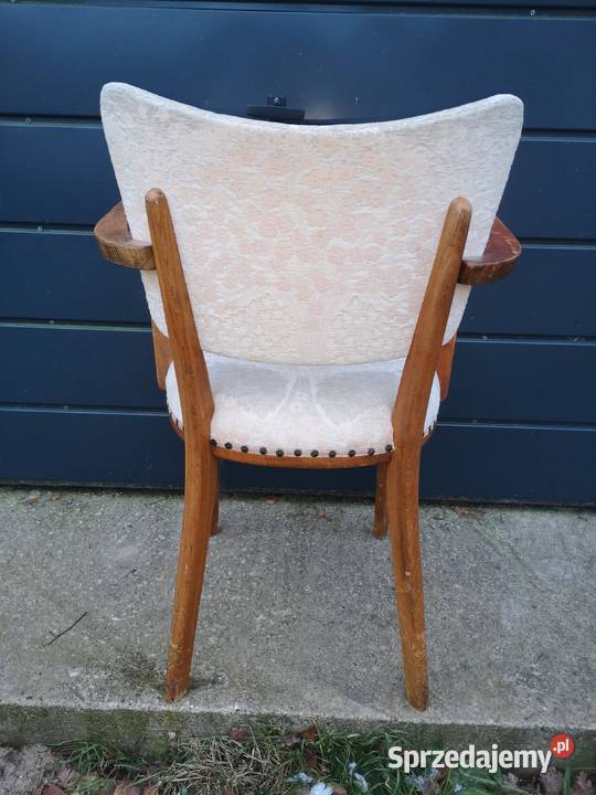 Stary fotelretro na sprężynach Aleksandrów Łódzki