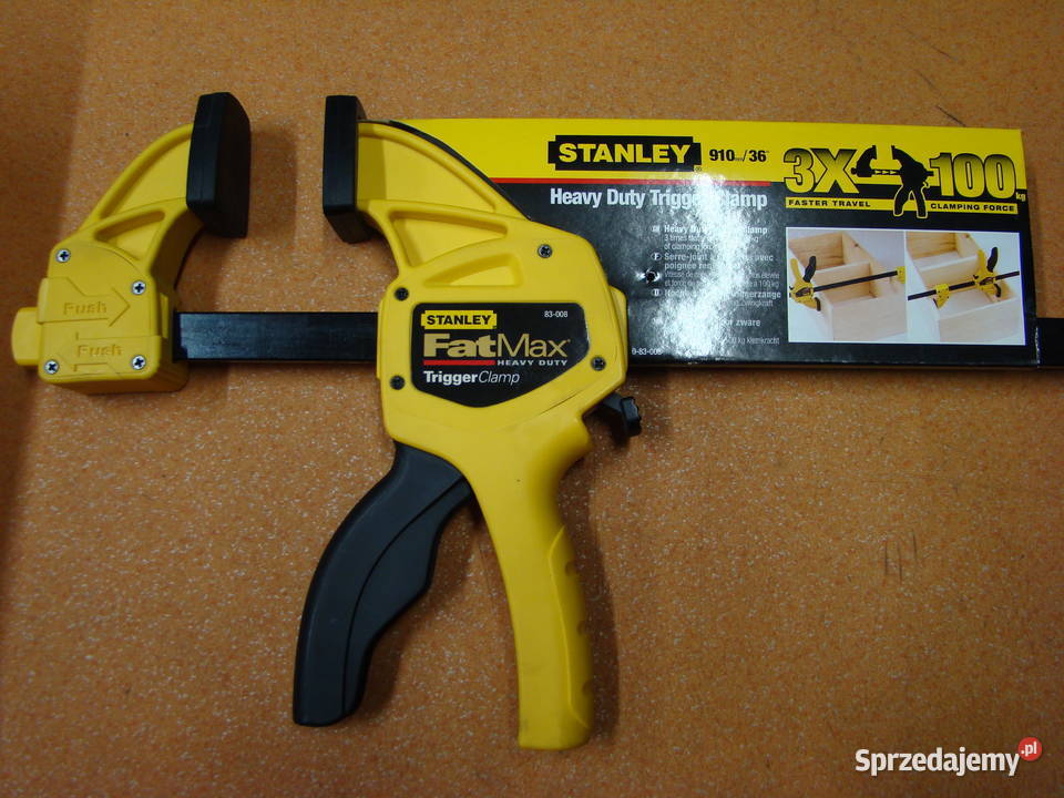 Ścisk stolarski STANLEY FAT 910 mm Ref 083008 Bielsko-Biała