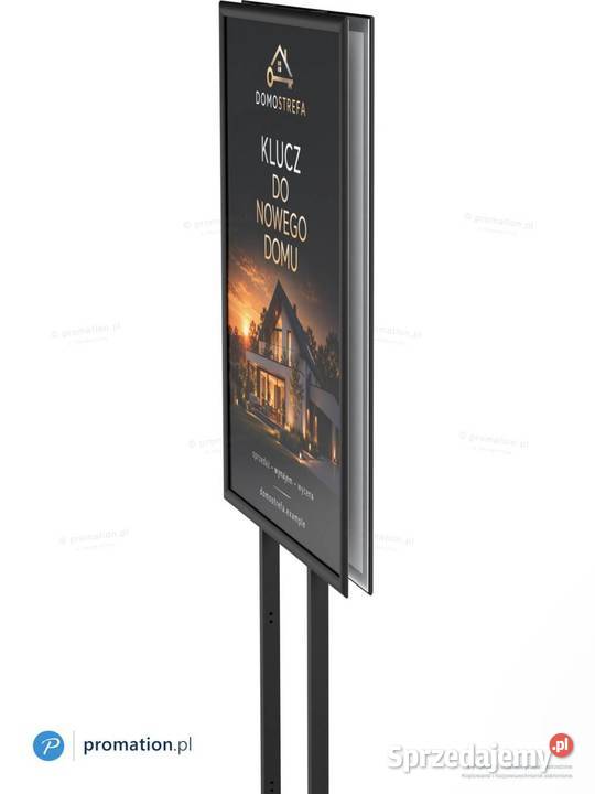 Czarny stojak na plakat A1 z ramą OWZ SLIM do sprzedam