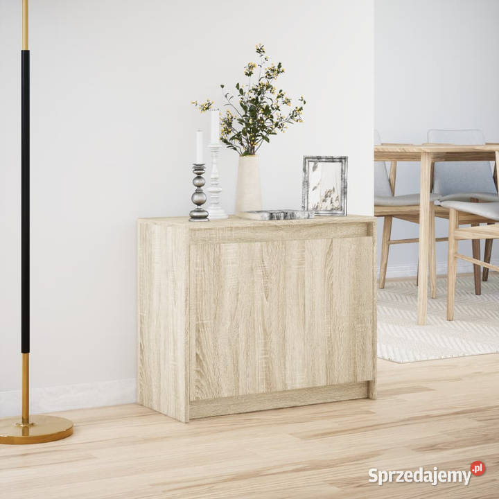 Szafka z LED dąb sonoma 72x34x61 materiał Warszawa