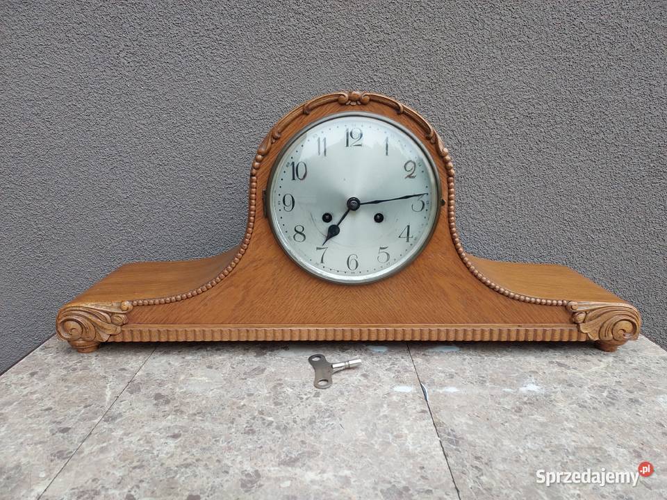 Stary zegar bufetowy duży sprawny kapelusz Antyki pomorskie Tczew