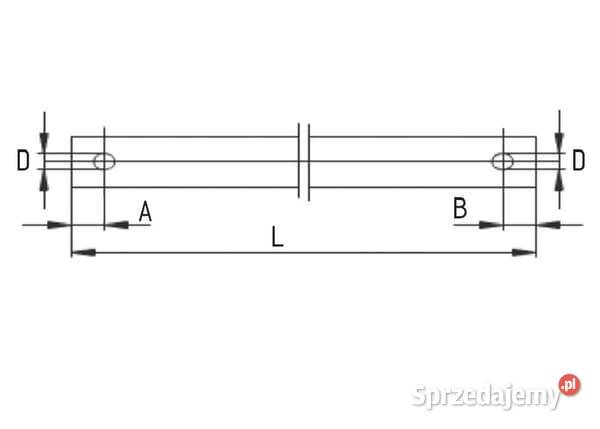 Rura profilowa S4GA L1400 mm ST523BK 1699744 Kamionna