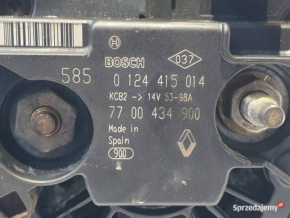 ALTERNATOR Renault Kangoo 16 16V 0124415014 Chełm