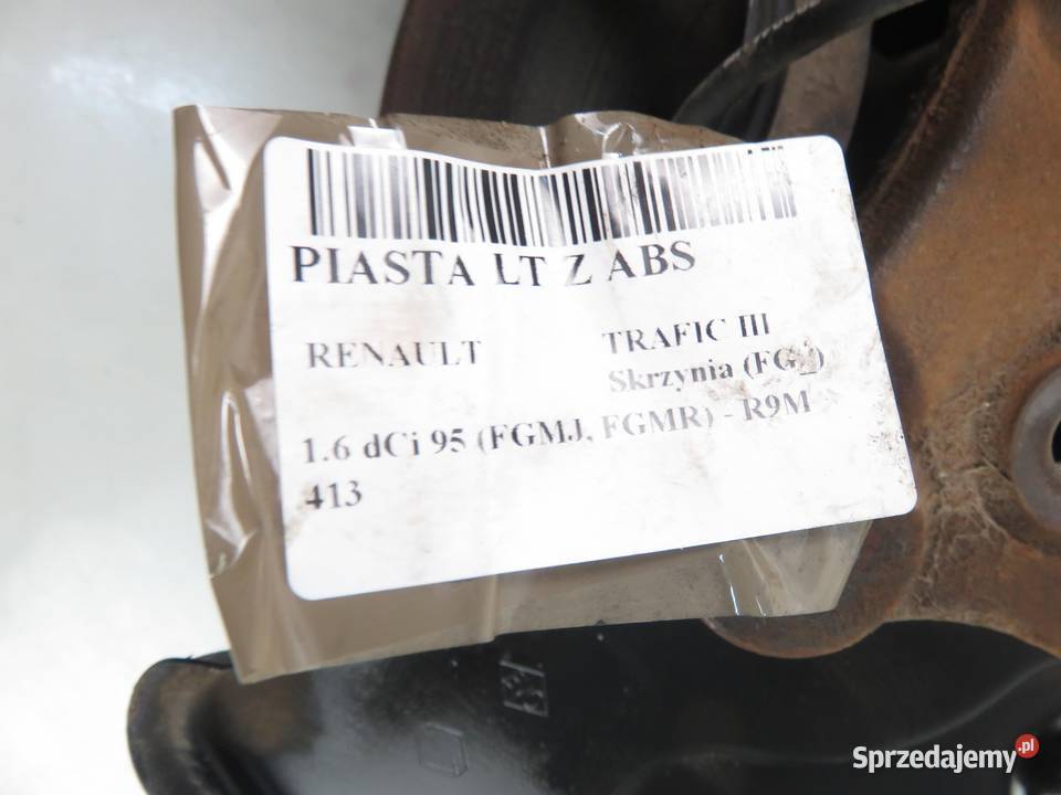 PIASTA TYLNA LEWA RENAULT TRAFIC III 16 dCi