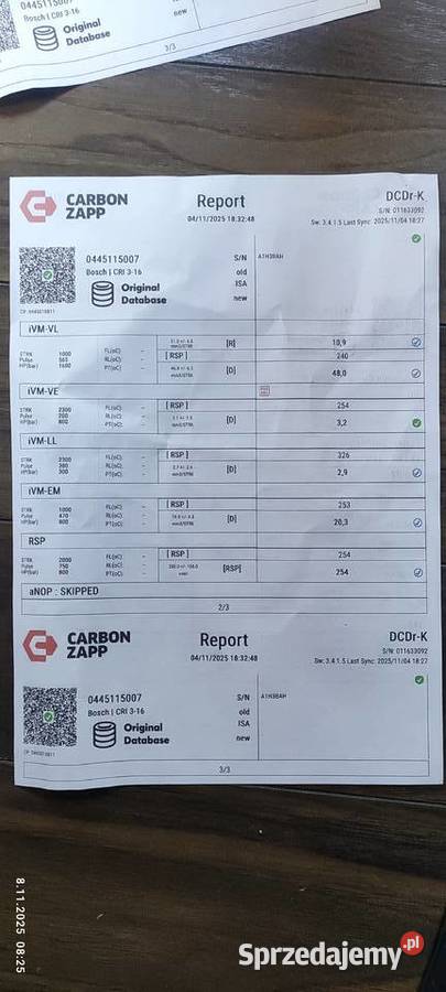 Wtryskiwacze 20 CDTI dCi trafic Vivaro nissan dostawcze Kościelec
