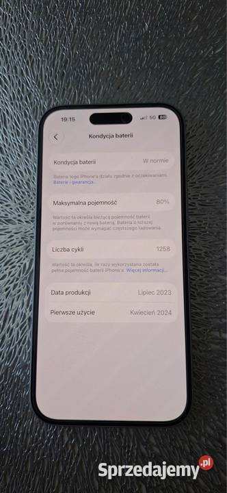 Sprzedam iPhone 15 128 GB Niebieski Mszczonów