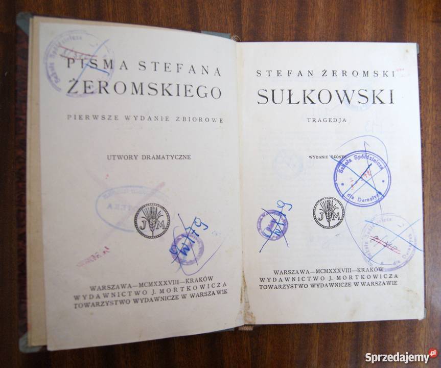 Stefan Żeromski Sułkowski 1938