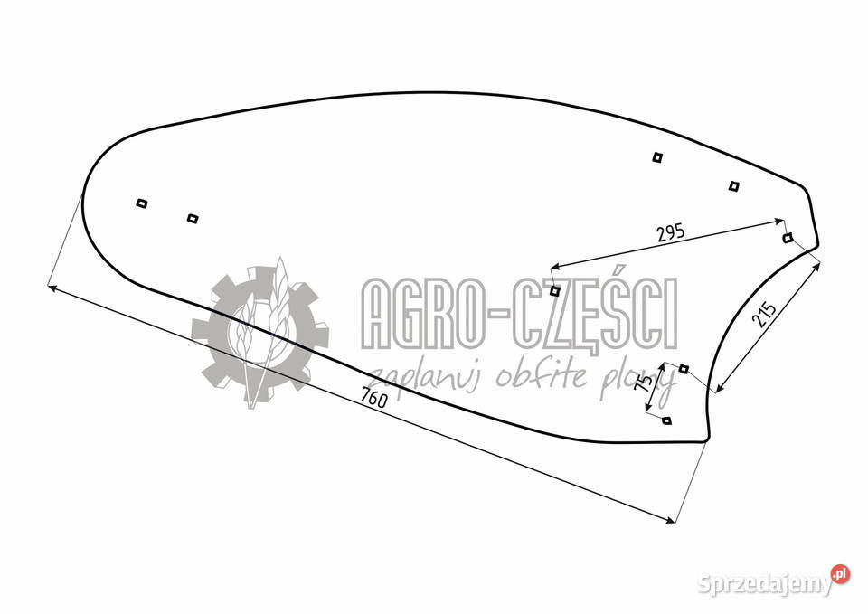 LEMKEN ODKŁADNICA B35 PRAWA 3441034 3441035 LEWA Maszyny rolnicze Skoroszyce sprzedam