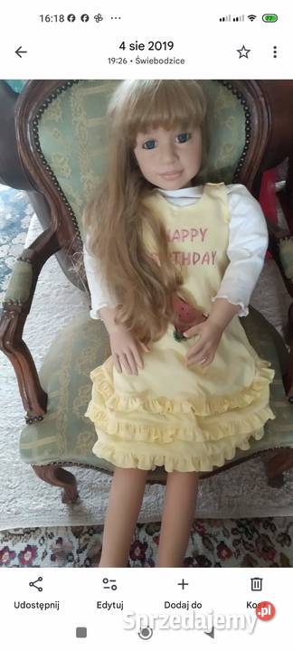 Duża Lalka winylowa Kolekcjonerska Pozostałe Żarów sprzedam