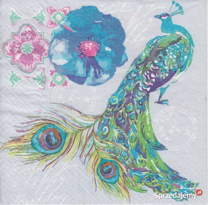 Dekupaż decoupage serwetki ptaki ptaszki sowa