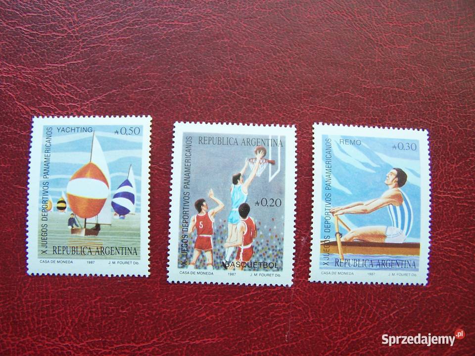 Argentyna 1987 MNH Mi 189395 Sport Igrzyska Filatelistyka Tychy sprzedam