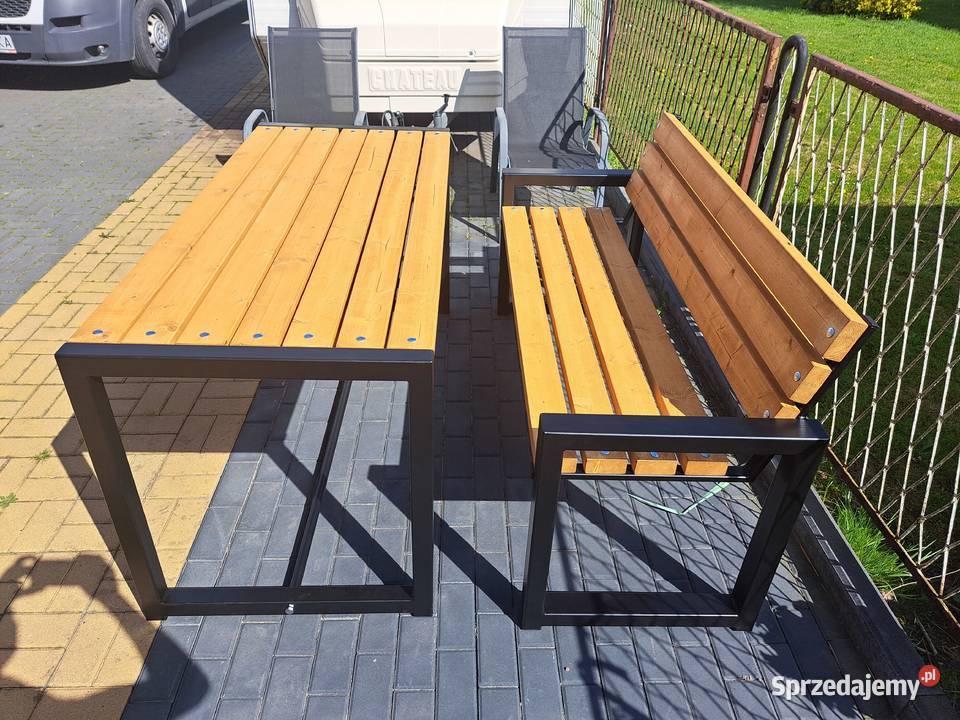 KOMPLET NOWOCZESNYCH MEBLI OGRODOWYCH ŁAWKA I Tarnowskie Góry