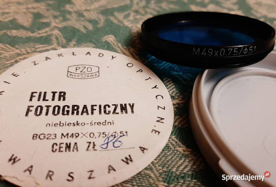 Filtr niebiesko średni PZO M49X07551 Borów sprzedam