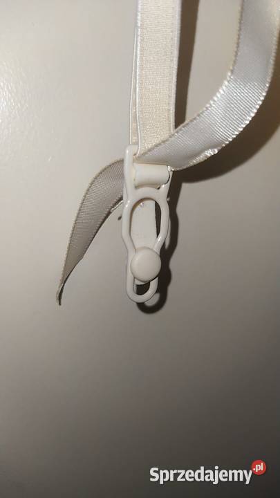 Boski nowy koronkowy pas do pończoch ecru Asos brązowy/beżowy Ostrów Wielkopolski sprzedam