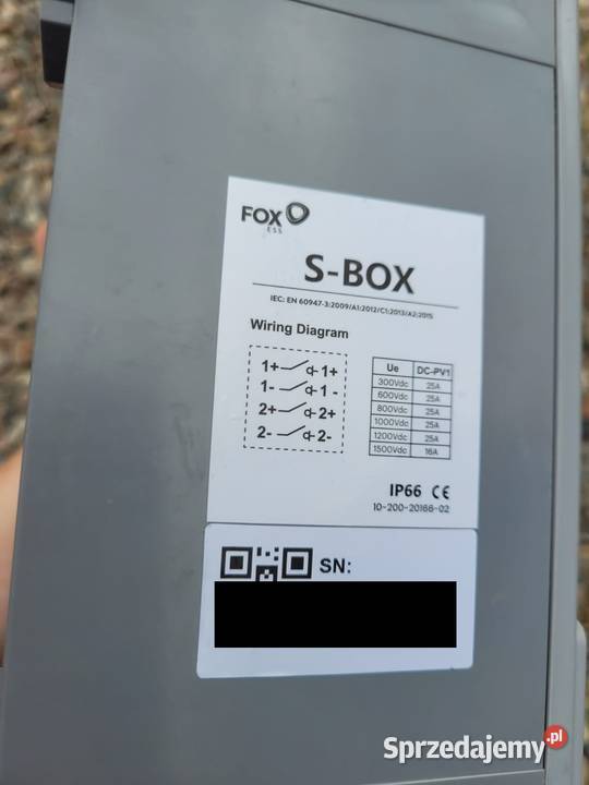 Przeciwpożarowy wyłącznik prądu FOX SBOX Gdańsk