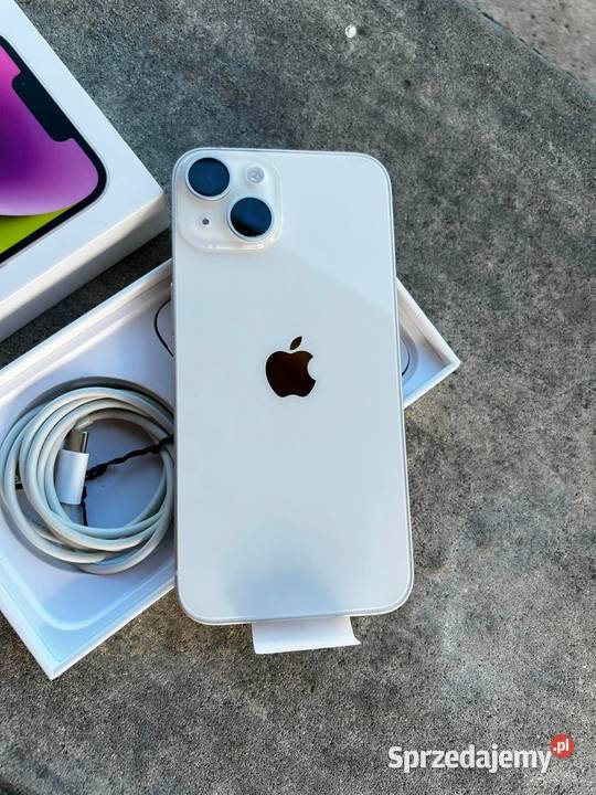 Nowy iPhone 14 biały Łańcut