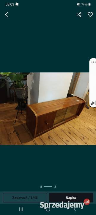 Nadstawka gora kredensu debowa prl Gdańsk sprzedam
