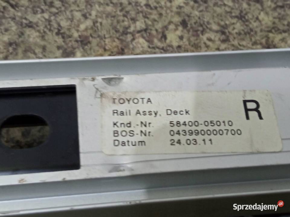 OSŁONA SZYNA PROWADNICA BAGAŻNIKA KPL KOMBI T27 świętokrzyskie sprzedam